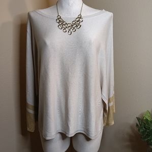 Eileen Fisher open sleeve top NWT sz Med